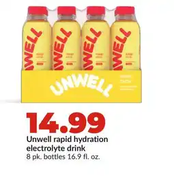 Hy-Vee Unwell rapid hydration electrolyte drink offer