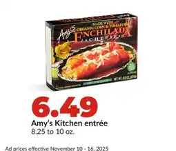 Hy-Vee Amy's Kitchen entrée offer
