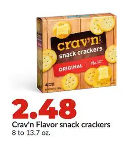 Hy-Vee Crav'n Flavor snack crackers offer