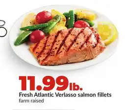 Hy-Vee Fresh Atlantic Verlasso salmon fillets offer