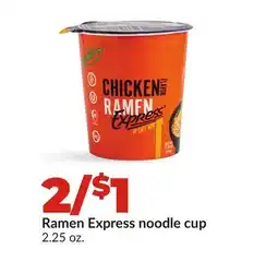 Hy-Vee Ramen Express noodle cup offer