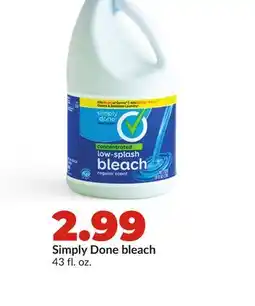 Hy-Vee Simply Done bleach offer