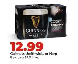 Hy-Vee Guinness, Smithwicks or Harp offer