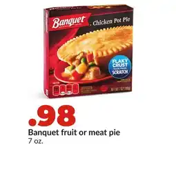 Hy-Vee Banquet fruit or meat pie offer