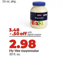 Hy-Vee Hy-Vee mayonnaise offer