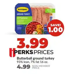 Hy-Vee Butterball ground turkey offer