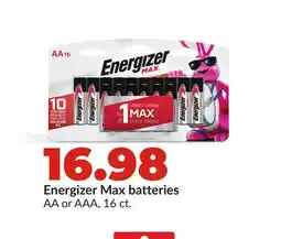 Hy-Vee Energizer Max batteries offer