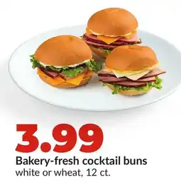 Hy-Vee Bakery-fresh cocktail buns offer