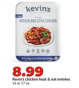 Hy-Vee Kevin's chicken heat & eat entrées offer