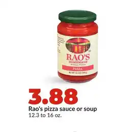 Hy-Vee Rao's pizza sauce or soup offer
