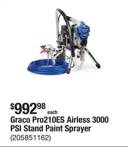 The Home Depot Graco Pro210ES Airless 3000 PSI Stand Paint Sprayer offer