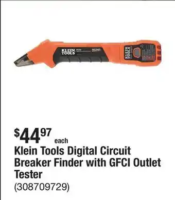 The Home Depot Klein Tools Digital Circuit Breaker Finder with GFCI Outlet Tester offer