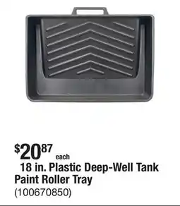 The Home Depot 18 in. Plastic Deep-Well Tank Paint Roller Tray offer