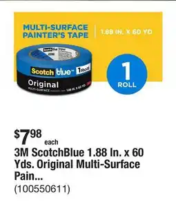 The Home Depot 3M ScotchBlue 1.88 In. x 60 Yds. Original Multi-Surface Painter's Tape offer