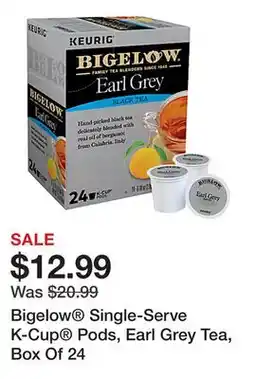 Office Depot Bigelow Single-Serve K-Cup Pods, Earl Grey Tea, Box Of 24 offer
