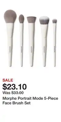 Ulta Beauty Morphe Portrait Mode 5-Piece Face Brush Set offer
