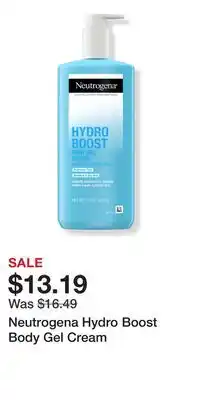 Ulta Beauty Neutrogena Hydro Boost Body Gel Cream offer