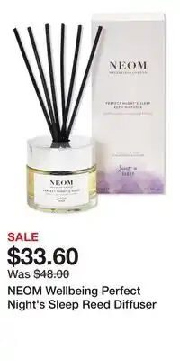Ulta Beauty NEOM Wellbeing Perfect Night's Sleep Reed Diffuser offer