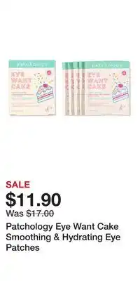 Ulta Beauty Patchology Eye Want Cake Smoothing & Hydrating Eye Patches offer