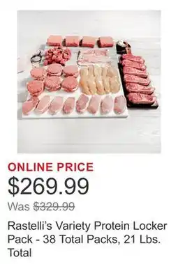 Costco Rastelli's Variety Protein Locker Pack - 38 Total Packs, 21 Lbs. Total offer