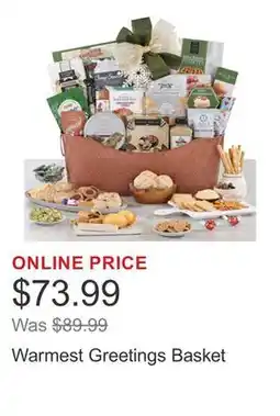 Costco Warmest Greetings Basket offer