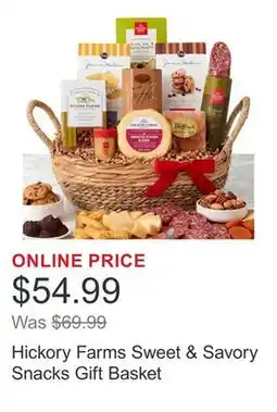 Costco Hickory Farms Sweet & Savory Snacks Gift Basket offer