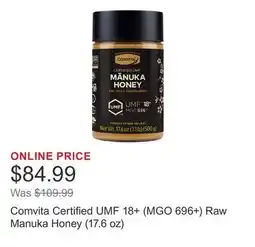 Costco Comvita Certified UMF 18+ (MGO 696+) Raw Manuka Honey (17.6 oz) offer