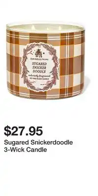 Bath & Body Works Sugared Snickerdoodle 3-Wick Candle offer