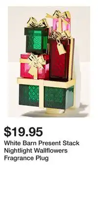 Bath & Body Works White Barn Present Stack Nightlight Wallflowers Fragrance Plug offer
