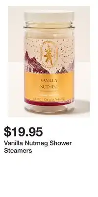Bath & Body Works Vanilla Nutmeg Shower Steamers offer