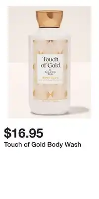 Bath & Body Works Touch of Gold Body Wash offer