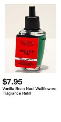 Bath & Body Works Vanilla Bean Noel Wallflowers Fragrance Refill offer