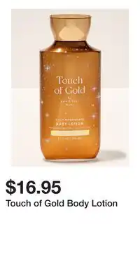 Bath & Body Works Touch of Gold Body Lotion offer