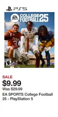 Game Stop EA SPORTS College Football 25 - PlayStation 5 offer