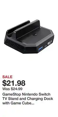 Game Stop GameStop Nintendo Switch TV Stand and Charging Dock with Game Cube Controller Ports V2 offer