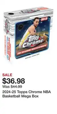 Game Stop 2024-25 Topps Chrome NBA Basketball Mega Box offer