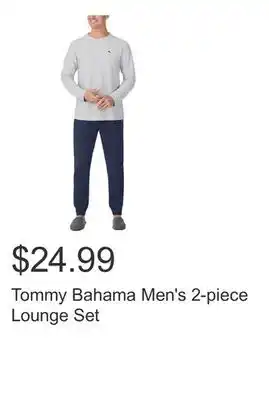 Costco Tommy Bahama Men's 2-piece Lounge Set offer