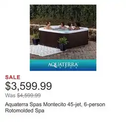Costco Aquaterra Spas Montecito 45-jet, 6-person Rotomolded Spa offer