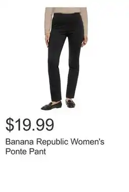 Costco Banana Republic Women's Ponte Pant offer
