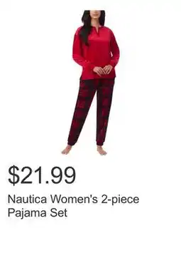 Costco Nautica Women's 2-piece Pajama Set offer