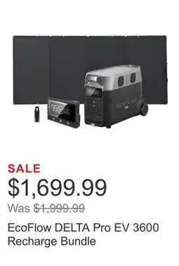 Costco EcoFlow DELTA Pro EV 3600 Recharge Bundle offer