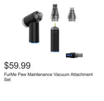 Costco FurMe Paw Maintenance Vacuum Attachment Set offer