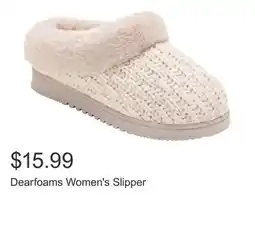 Costco Dearfoams Women's Slipper offer