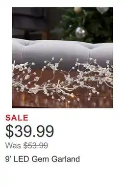 Costco 9' LED Gem Garland offer