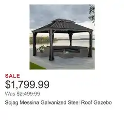 Costco Sojag Messina Galvanized Steel Roof Gazebo offer