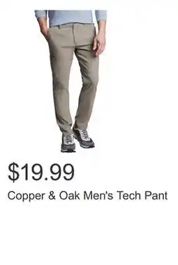 Costco Copper & Oak Men's Tech Pant offer