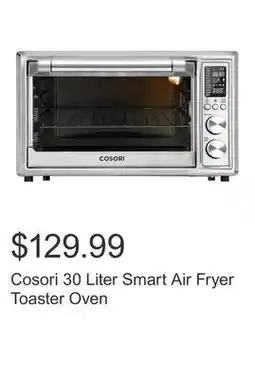Costco Cosori 30 Liter Smart Air Fryer Toaster Oven offer