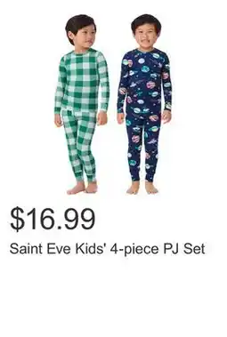 Costco Saint Eve Kids' 4-piece PJ Set offer