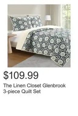 Costco The Linen Closet Glenbrook 3-piece Quilt Set offer