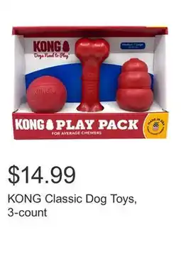 Costco KONG Classic Dog Toys, 3-count offer